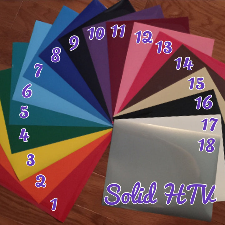 Solid Color HTV Vinyl Roll| Glitterbugfairy