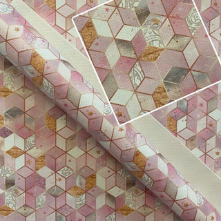 Steampunk Pink Stained Glass