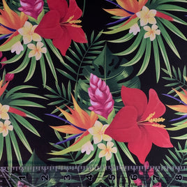 Printed Large Scale- Floral tropical