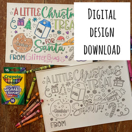 Embroidery design for Santa Mat