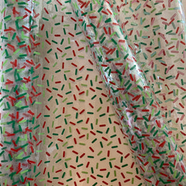 Clear Christmas sprinkles PVC