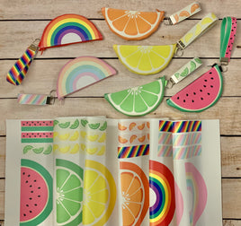 Fruit Rainbow 5x7 zipper bag kit