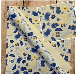 Hanukkah on Light Blue