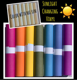 UV color changing vinyl