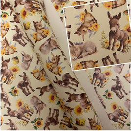 Donkeys and Sunflowers