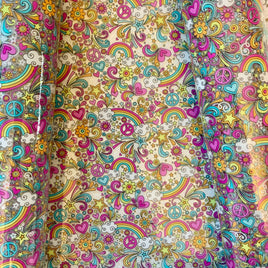 Clear Peace Love and Rainbows TPU