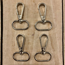 Lobster Clasp 1 inch 4pk Silver