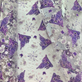 Clear 100th purple castles TPU