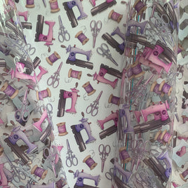 Clear Sewing Pink-Purple TPU