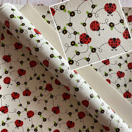 Ladybugs with Flower Path