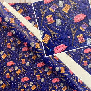 Sewing on Navy