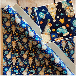 Winter Gnomes on Blue