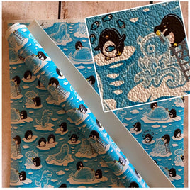 Winter Penguins on Ice