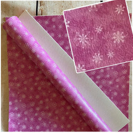 Winter Pink Snowflakes